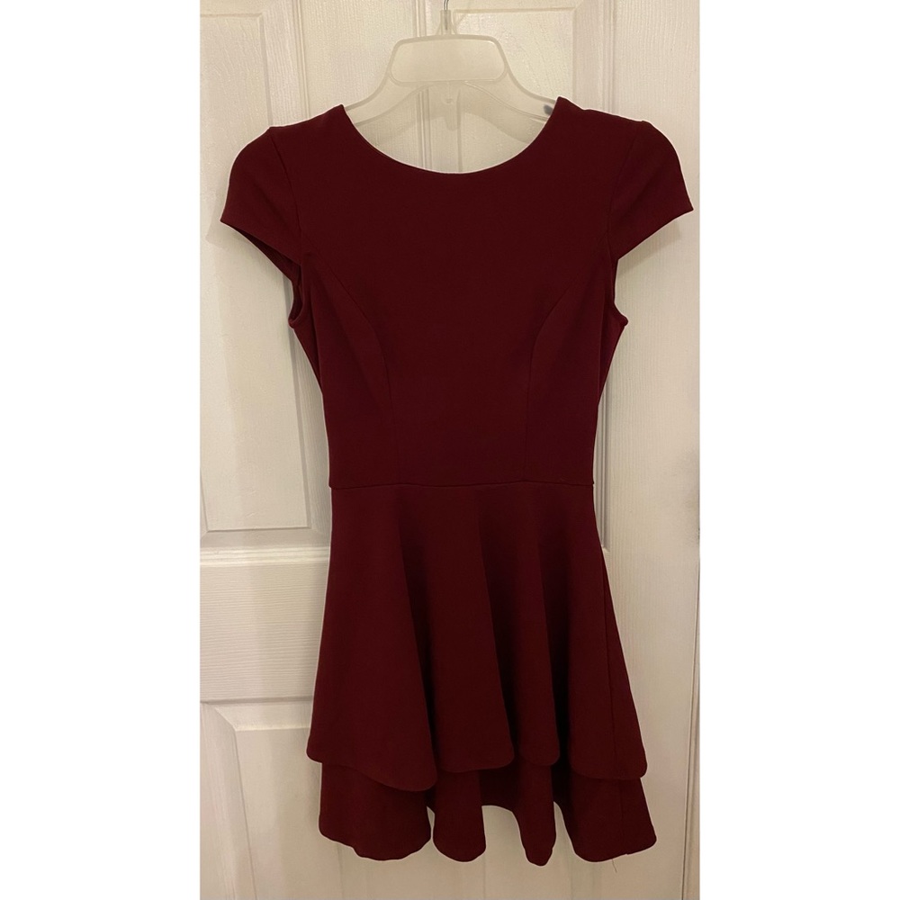 B. Darlin Maroon Dress Size 0